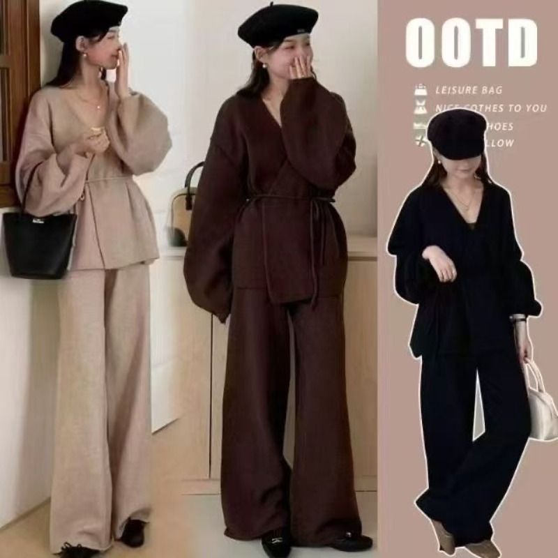 Home Office Setup Ideas - Sweater Set Two-piece Temperament High-end Outer