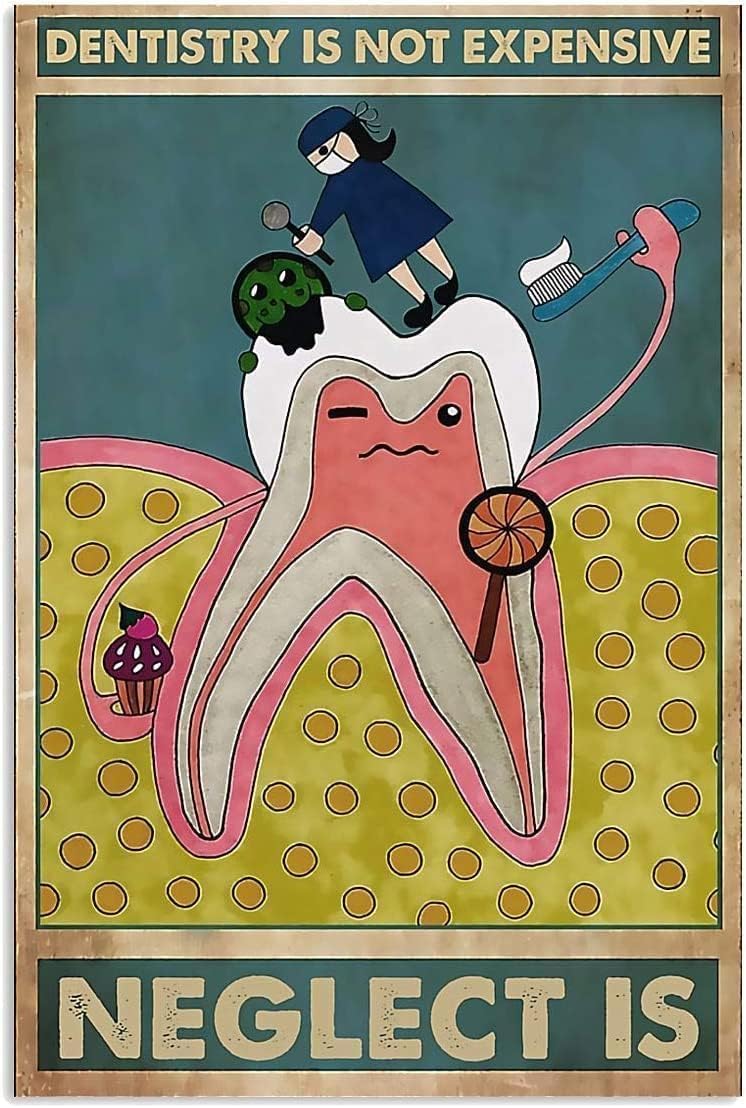 Home Office Expenses - ESETASOT Dental Dentist Metal Tin Sign