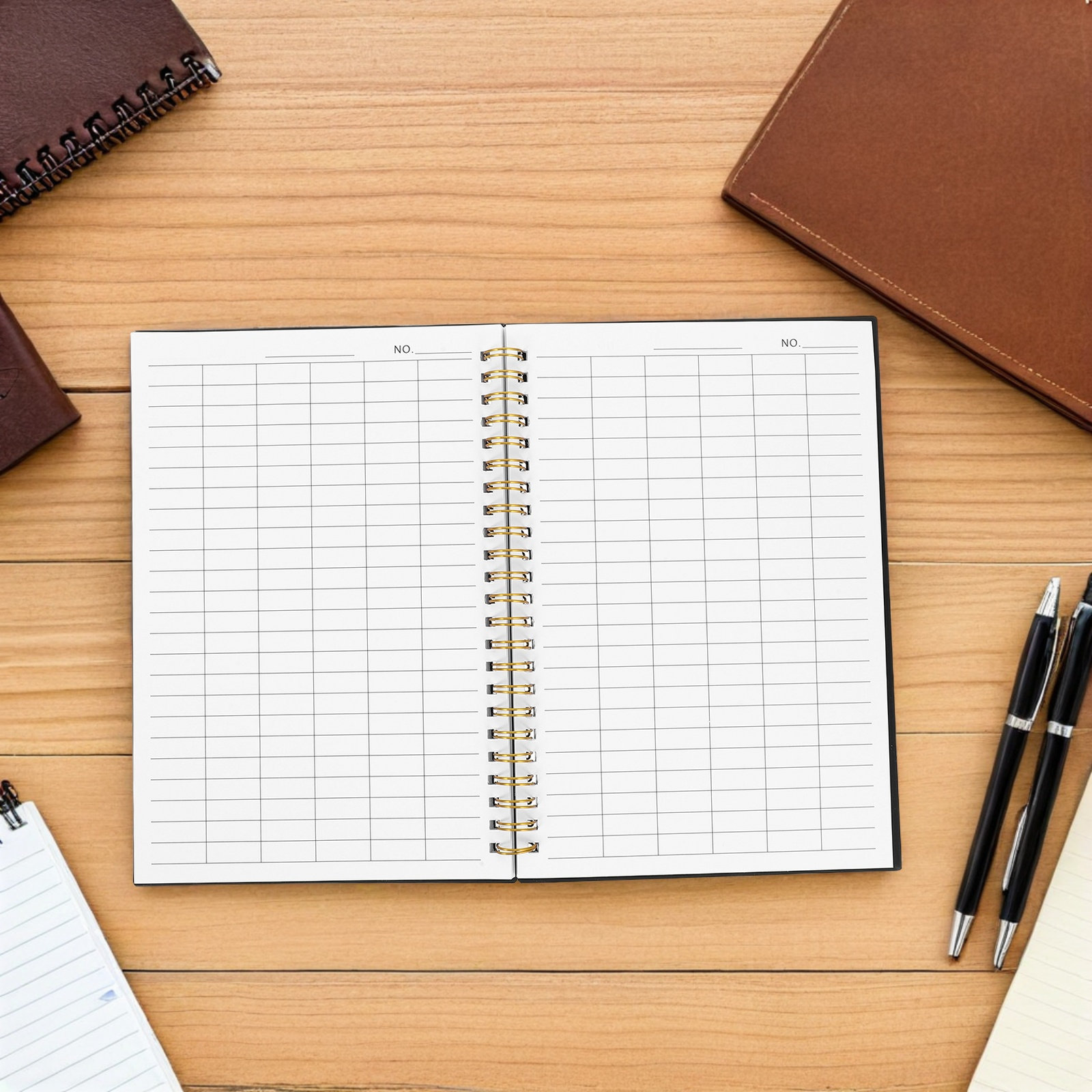 Home Office Expenses - 2Pcs Sturdy PP Cover Accounting Ledger