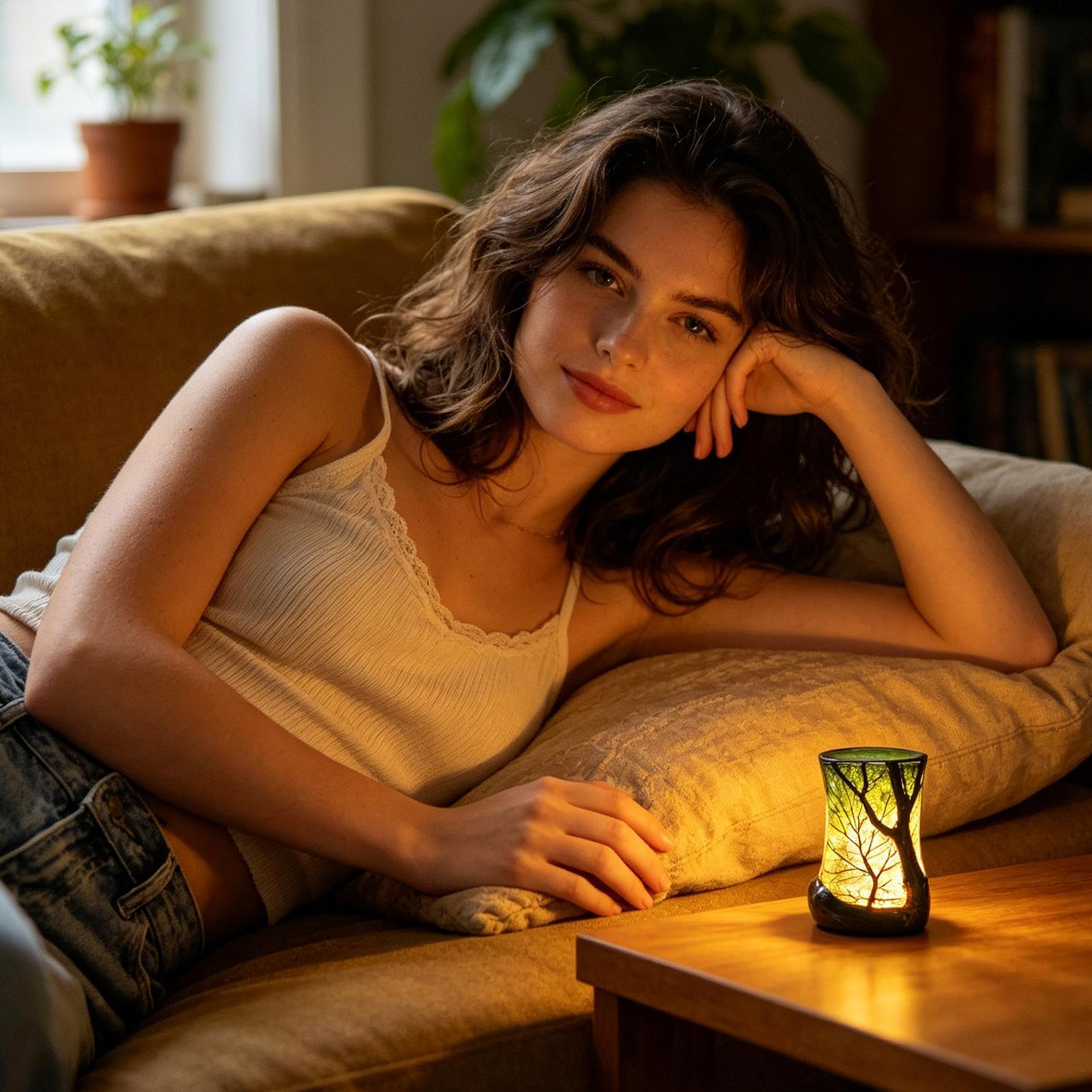 Bedside Table Lamp Forest Nigh - Home Office Setup Ideas review and price