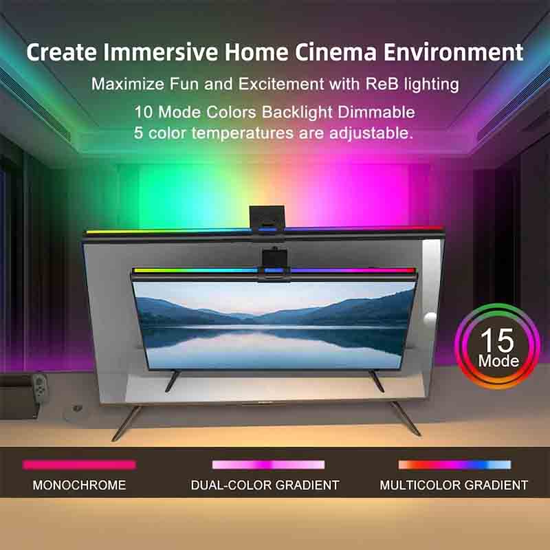 RGB Light 60/80cm Game Atmosph - Home Office Setup Ideas review and price