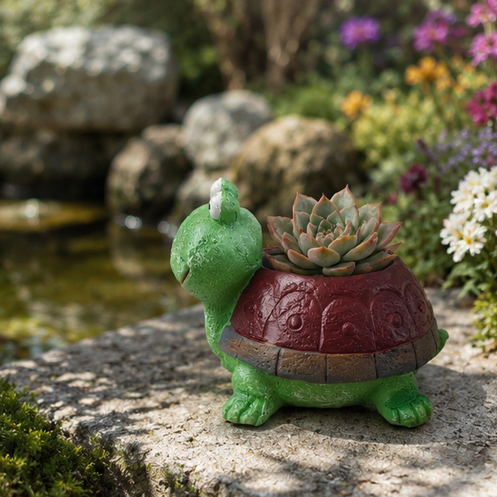 Cute Turtle Planter Resin Succ - Home Office Xp review and price