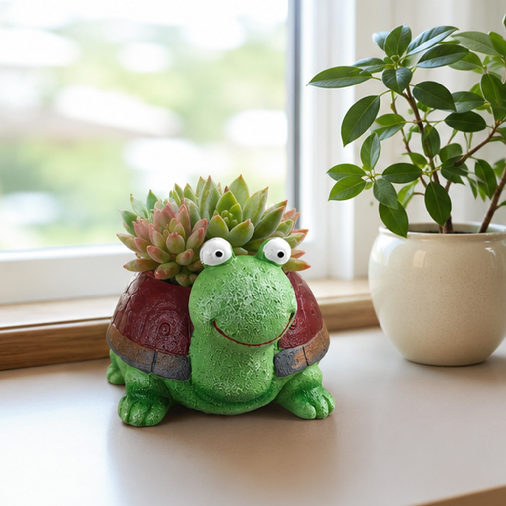 Cute Turtle Planter Resin Succ - Home Office Xp review and price