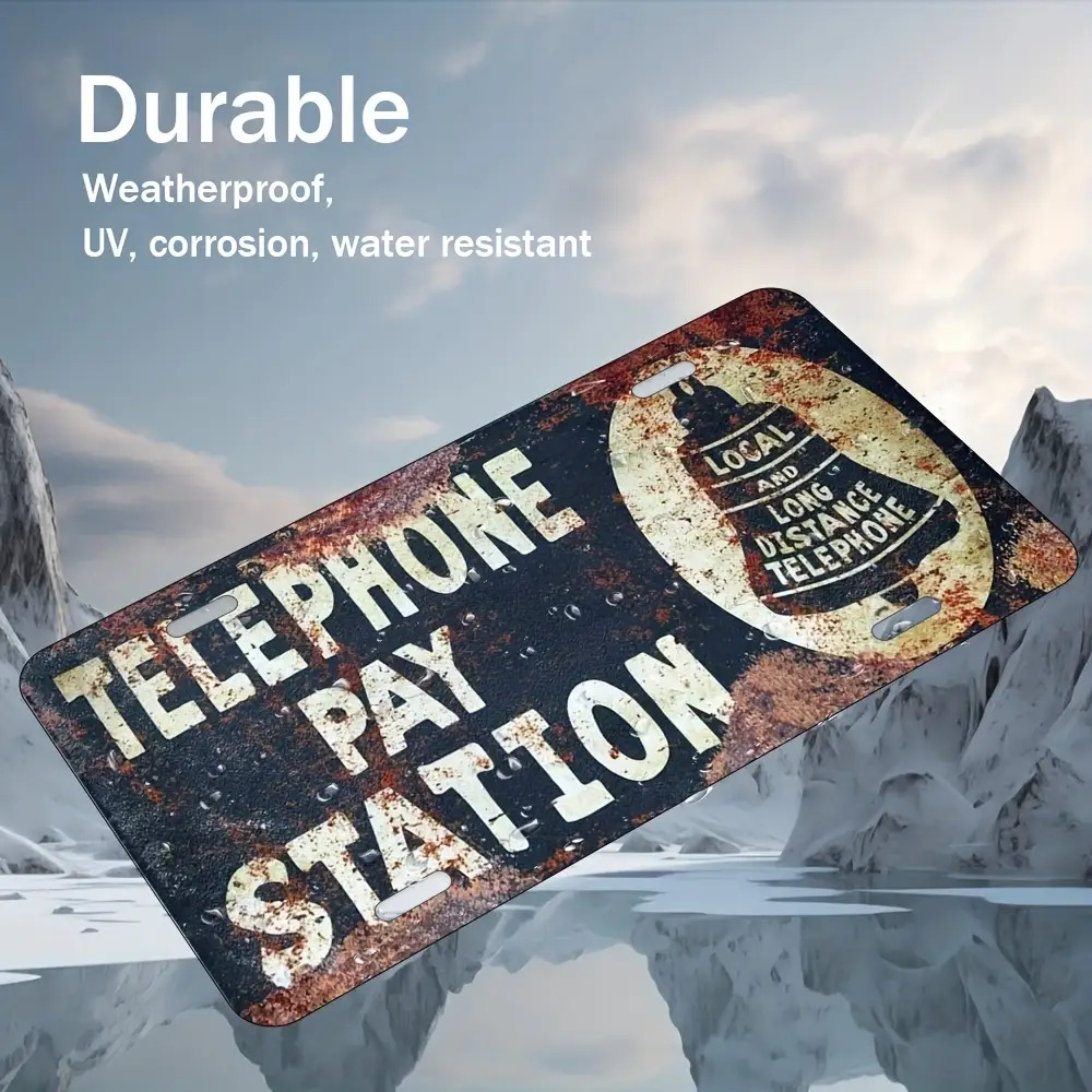 Tin Sign - Telephone Pay Stati - Home Office Pay review and price