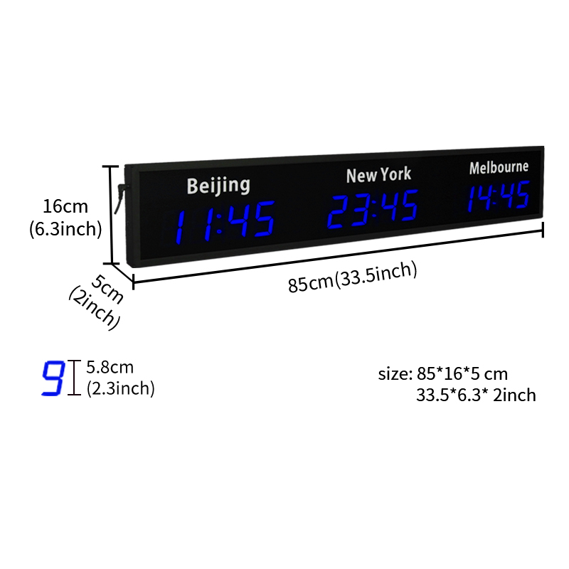 CP034 Digital World Wall Clock - Home Office Updates review and price