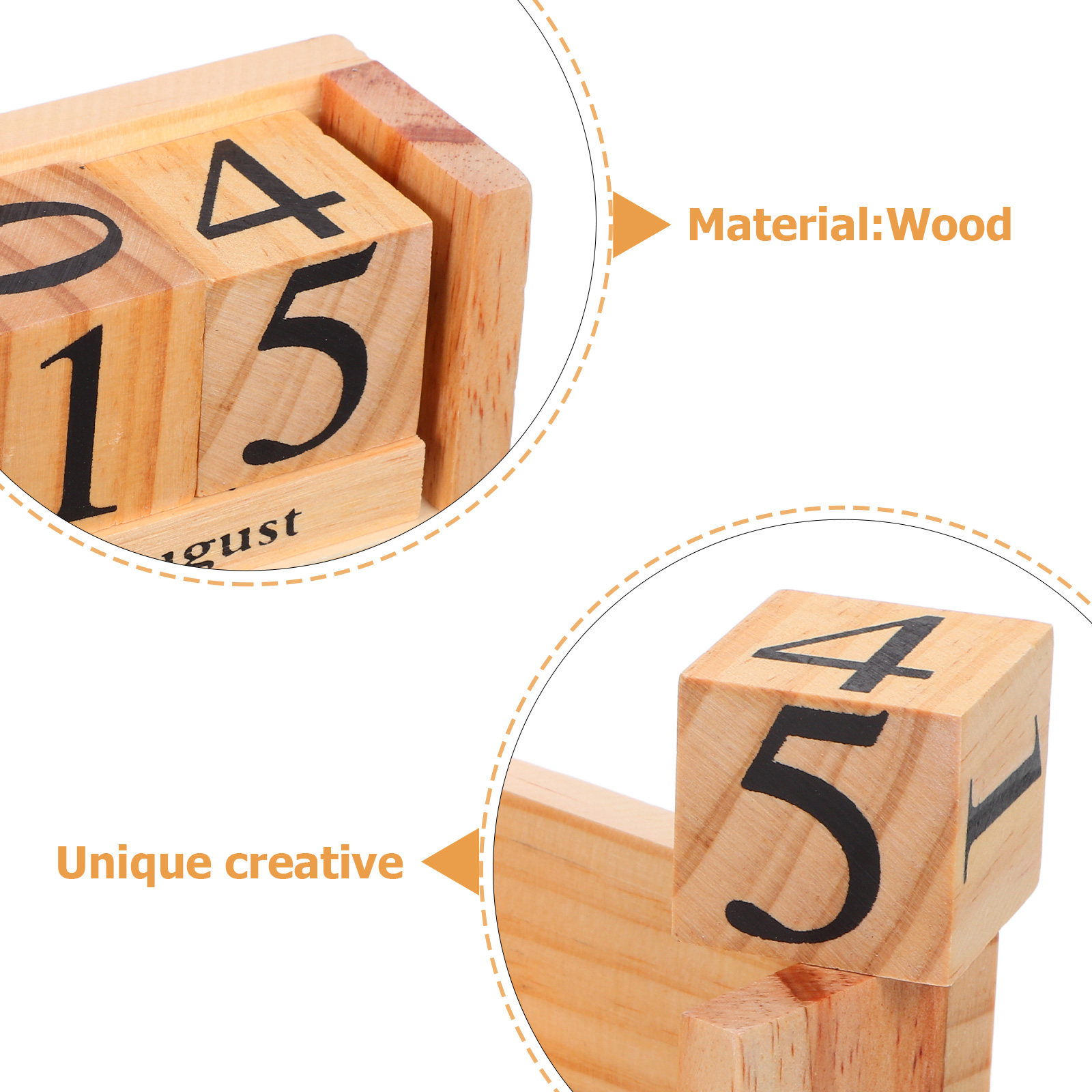Wooden Block Calendar Solid Wo - Home Office Updates review and price