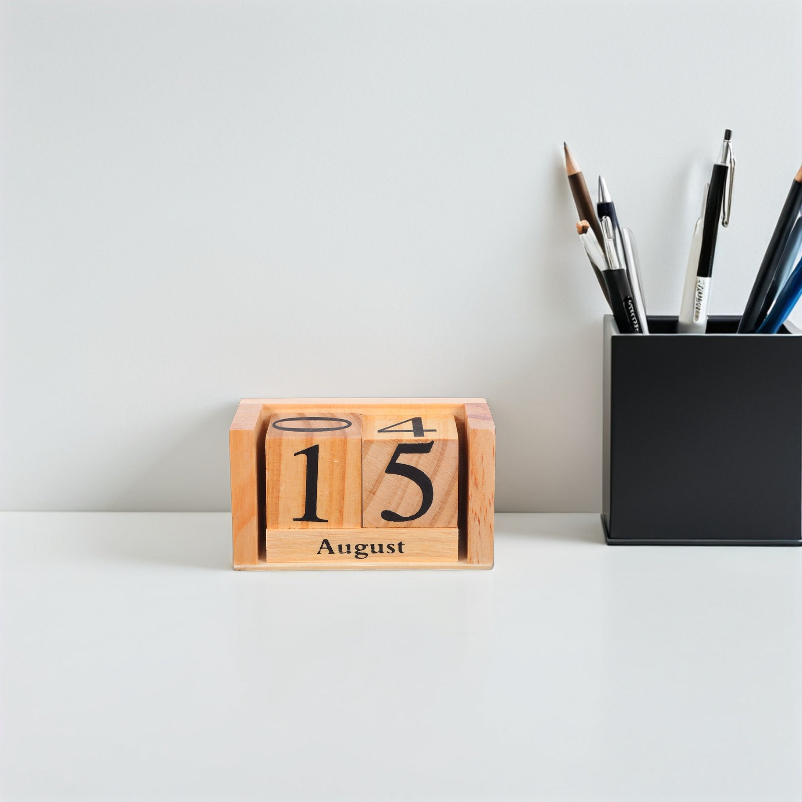 Wooden Block Calendar Solid Wo - Home Office Updates review and price
