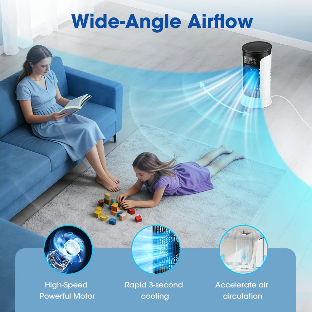 3 In 1 Household Fan Air Condi - Home Office Setup Ideas review and price